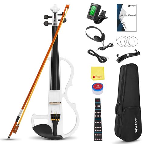 Snapklik.com : Vangoa Electric Violin 4/4 Full Size Silent Violin Set ...