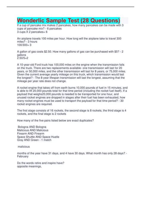 Image result for Wonderlic Test Questions