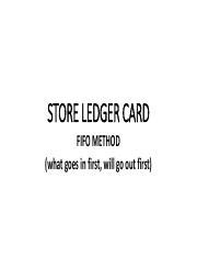 Image result for Stock Ledger Card Using FIFO Method