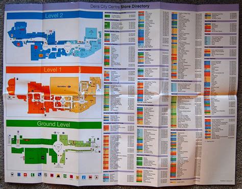 Deira City Centre Mall Store Directory Map