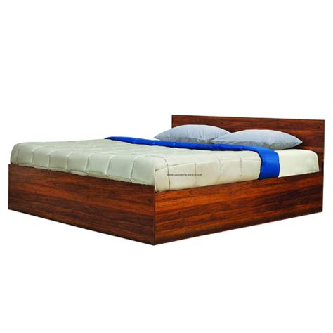 Engineered Wood Standard Style Queen Size Bed with Storage – Caspian ...