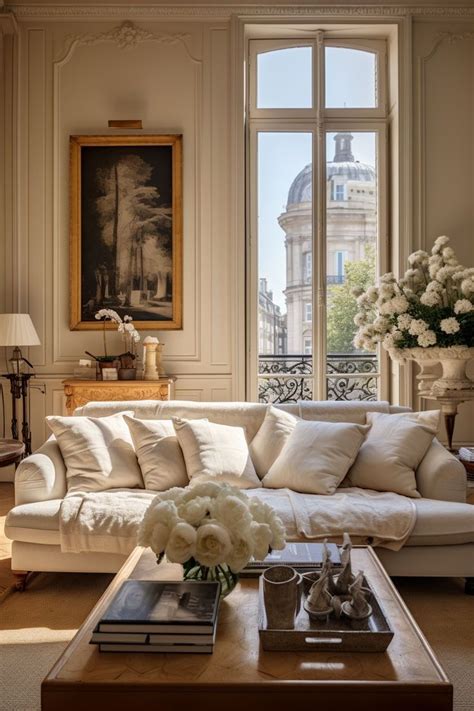 French Flair  Parisian Living Room Decor Ideas - inspirationde