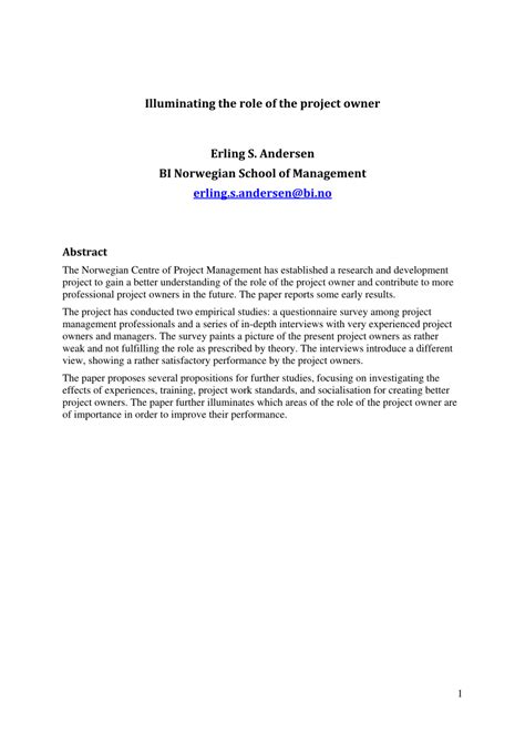 Image result for Project Owner Role