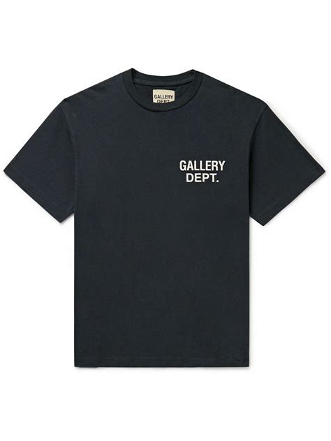 Gallery Dept. - Logo-Print Cotton-Jersey T-Shirt - Black Gallery Dept.