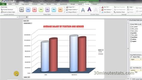 PivotTable Graph 的图像结果