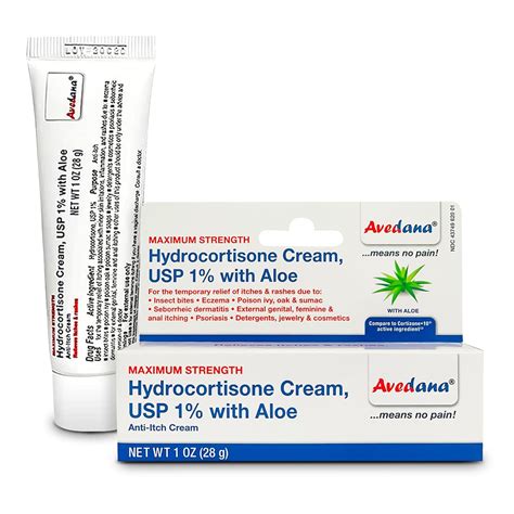 Hydrocortisone Cream 1 Ounce Eczema Cream With Aloe Vera Premium ...