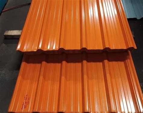 Color Coated Roofing Sheet - Orange Roofing Sheet Manufacturer from Malur