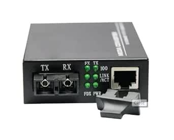 Hanutech Single Mode Dual Fiber to Ethernet Media Converter 10/100/1000 ...