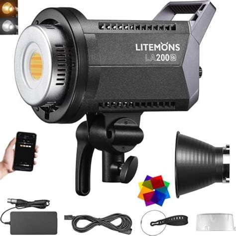Godox Litemons LA200Bi LED Video Light, 2800K-6500K, Bowens Mount, CRI ...
