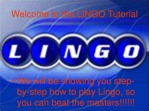 Image result for LINGO Tutorial