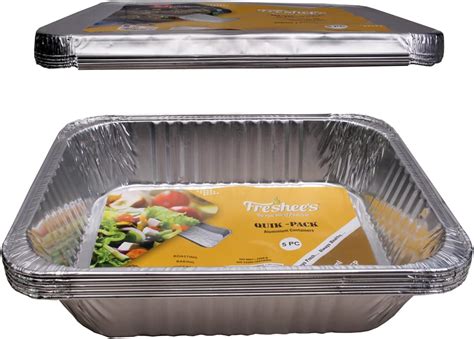 Buy Freshee Aluminium Foil Container 660ml - 25pcs| Food Silver Storage ...