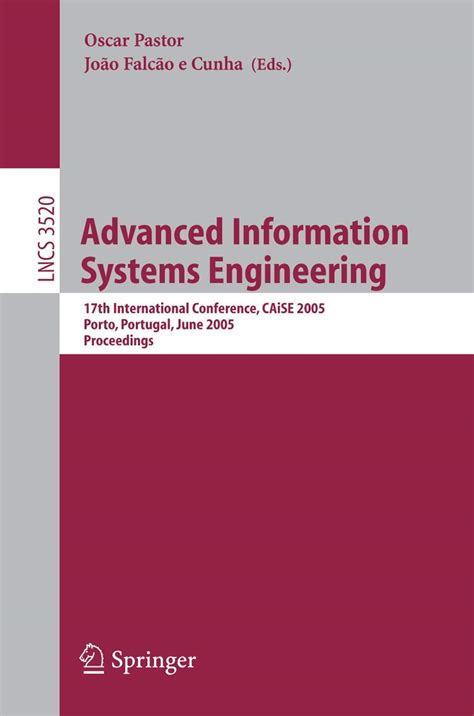 Buy ADVANCED INFORMATION SYSTEMS ENGINEERING: 17TH INTERNATIONAL ...