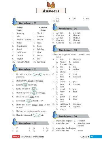 Image result for 4th Class English Worksheet