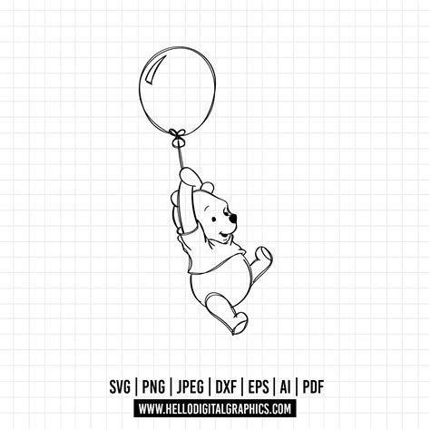 Winnie The Pooh Outline Svg Winnie Pooh And Friends Circle SVG, Pooh