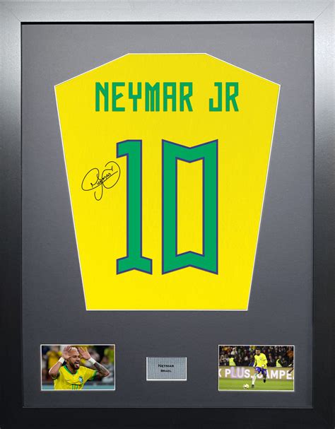 Neymar Brazil signed Shirt Frame – The Frame Lab