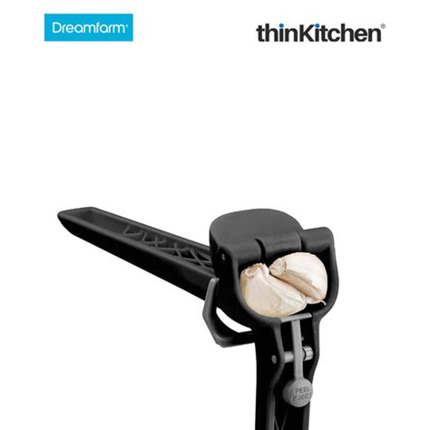 Buy Dreamfarm Garject Lite Non Scratch Garlic Press With Ejector Black ...