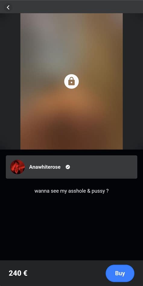 The day these get leaked will be one of the greatest days in human history. : r/anawhiterose