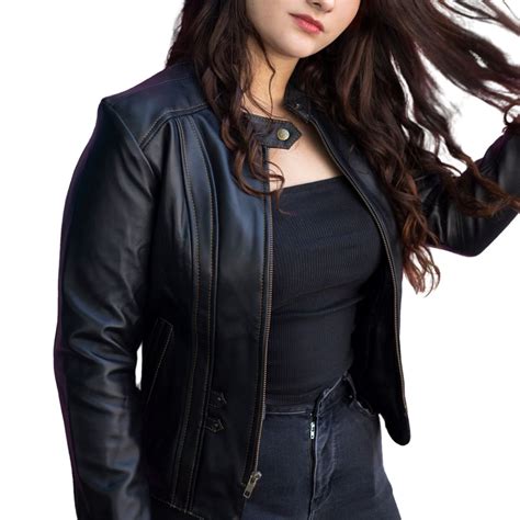 Chamarra de piel para mujer M15 - cecenayarce.com