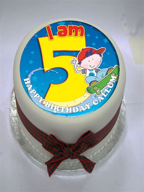5th Birthday Boy 5th Birthday Photo Cake