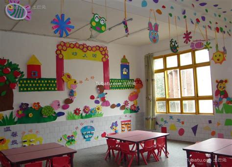 幼儿园教室墙面布置图片大全-房天下装修效果图