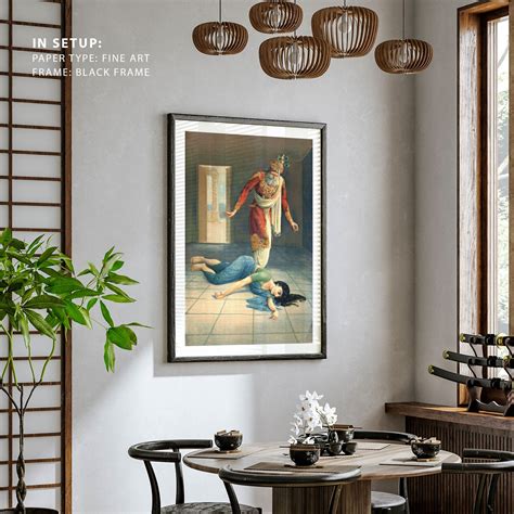 Buy Dasharata Kaikeyi Vila by Ravi Varma Painting Online at Best Price ...
