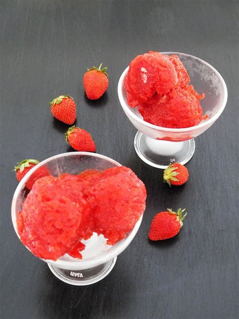 sorbet fraises sorbetiere