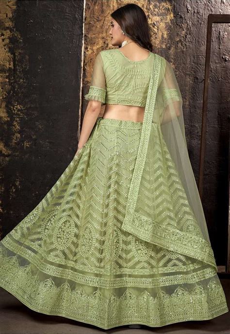 Embroidered Semi Stitched Lehenga Choli Price in India - Buy ...