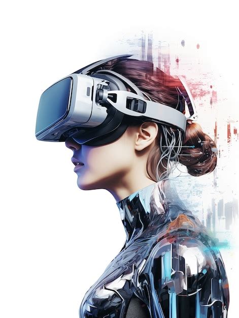 People wearing futuristic high tech virtual reality glasses | AI ...