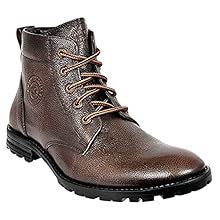 Buy Allen Cooper Genuine Premium Leather Luxury Memory Foam High-Top ...