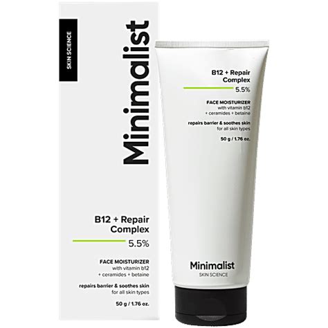 Buy Minimalist B12 + Repair Complex 5.5% Face Moisturizer Online at ...