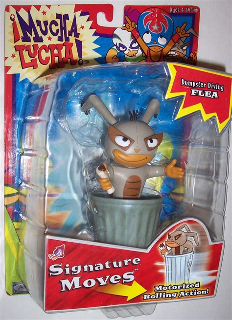 2003 Jakks Pacific Mucha Lucha Signature Moves Dumpster Diving Flea ...