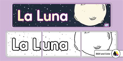 Pancarta de La luna / Twinkl USA (teacher made) - Twinkl