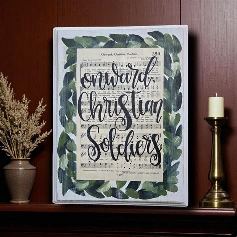 Onward Christian Soldiers Hymn Board - Etsy