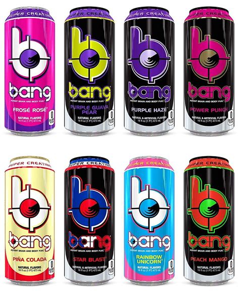 Bang Energy Drinks in Various Flavors