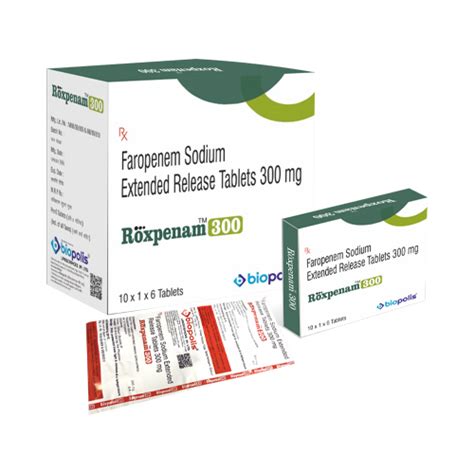 Roxpenam 300 - Faropenem Sodium Extended Release Tablets 300 mg ...