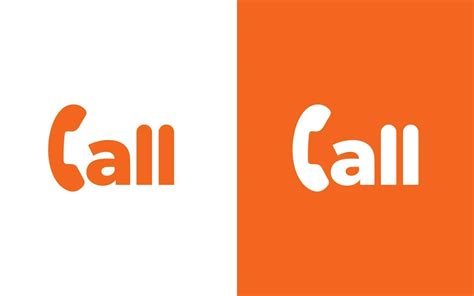 Call logo design 34330100 Vector Art at Vecteezy