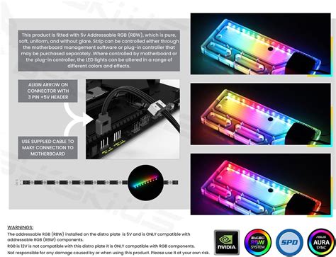 Bykski Distro Plate for ASUS ROG Z11 - PMMA with 5v India | Ubuy