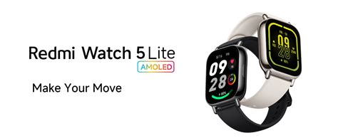 Buy Redmi Watch 5 Lite 4.97 cm (1.96 inch) AMOLED Display Smartwatch ...