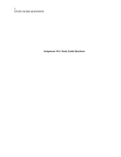 Image result for Study Guide Questions