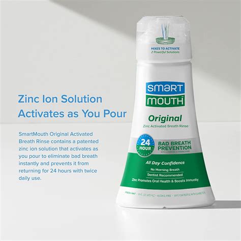 SmartMouth Original Activated Mouthwash 16 fl oz 3 Pack - Fresh Mint ...