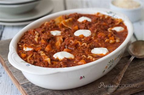 Pressure Cooker Lasagna Recipe