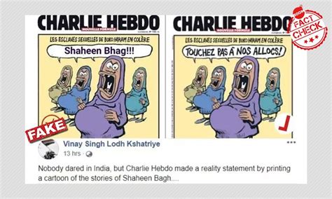 Viral Charlie Hebdo Cartoon On Shaheen Bagh Protestors Is Fake | BOOM