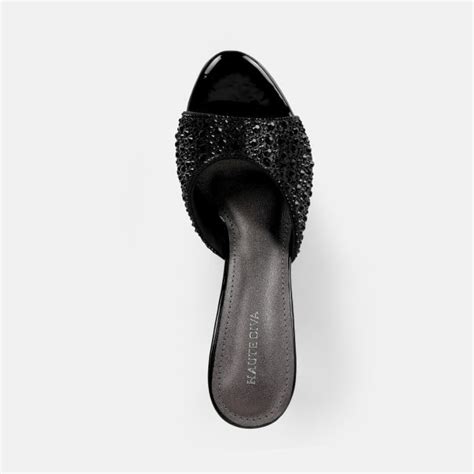 Buy Haute Diva Women Black Party Slip Ons Online | SKU: 54-215-11-36 ...