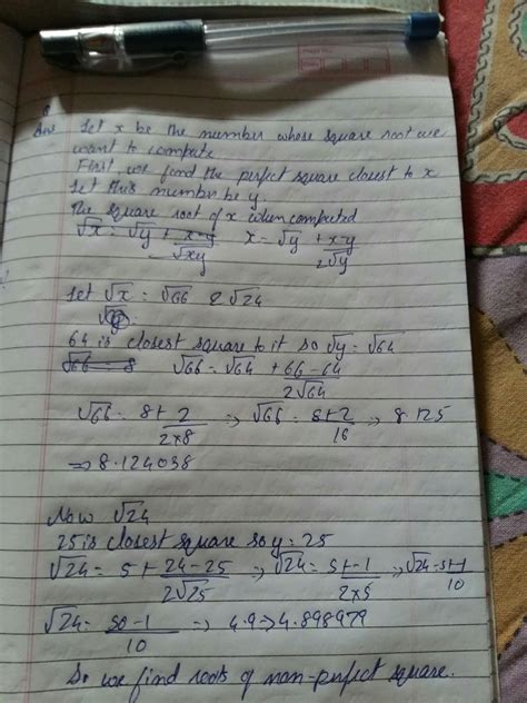 how to find non perfect square root explain with examples - Brainly.in