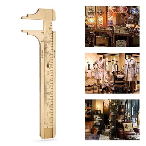 Buy Double Scale Vernier Calipers Brass Sliding Gauge Sliding Pocket ...