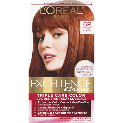 LOreal Paris Excellence Creme, 6R Light Auburn Hair Australia | Ubuy