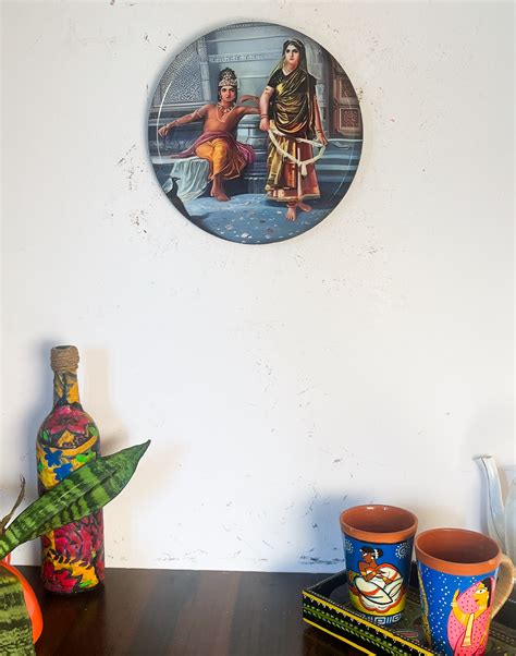 Radha Krishna Kathayein | The Celestial Harmony | Wall Décor Plate | 1 ...