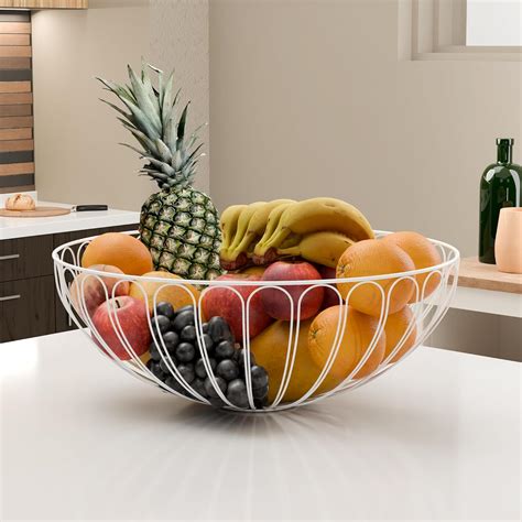 Buy Kuber Industries Metal Fruits & Vegetables Basket Bowl | Veggie ...
