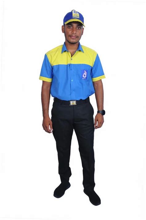 Men Shirt - HP GAS VENDOR DELIVERY MAN UNIFORM SET ,Maroon Shirt with ...