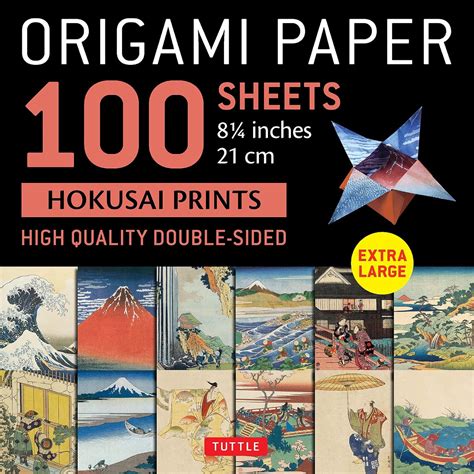 Buy Origami Paper 100 sheets Hokusai Prints 8 1/4" (21 cm): Extra Large ...